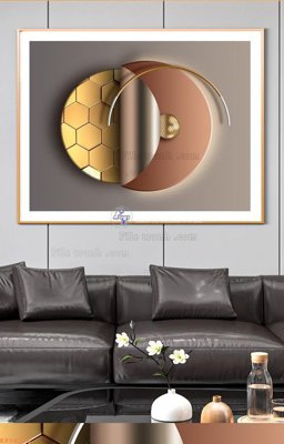 File gốc in mica File tranh hiện đại pha lê gương KF94216 chất lượng