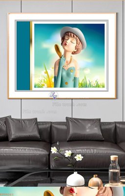 Ảnh gốc File tranh hiện đại pha lê gương KF94261 (độ nét cao) in mica