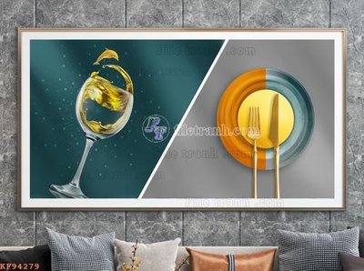 File gốc File tranh hiện đại pha lê gương KF94279 (in mica) làm quà tặng