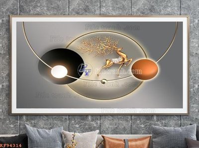 File PSD File tranh hiện đại pha lê gương KF94314 (nguyên bản) cho thiết kế