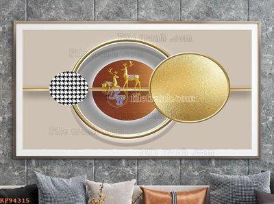 File gốc File tranh hiện đại pha lê gương KF94315 (cho in ấn) từ kho Filetranh