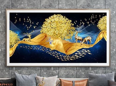 File PSD File tranh hiện đại pha lê gương KF94323 (bản gốc) chất lượng nhất