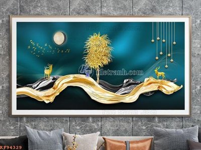 Tải về hình ảnh gốc File tranh hiện đại pha lê gương KF94329 sắc nét