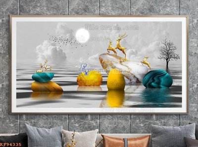 Download file File tranh hiện đại pha lê gương KF94335 (gốc) in mica ốp bếp