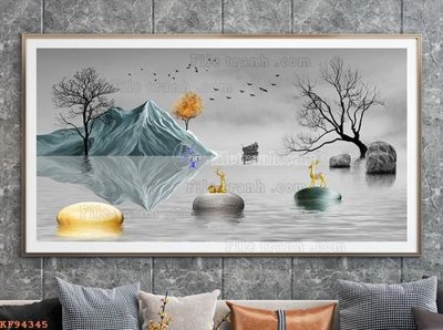 File tranh File tranh hiện đại pha lê gương KF94345 (gốc) in backlit film