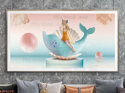 File gốc File tranh hiện đại pha lê gương KF94379 (in ấn) không giới hạn