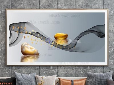 File gốc File tranh hiện đại pha lê gương KF94387 (thiết kế) độc quyền