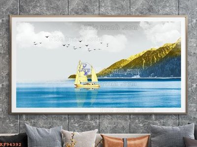 Tải file File tranh hiện đại pha lê gương KF94392 (gốc) in tranh tráng gương