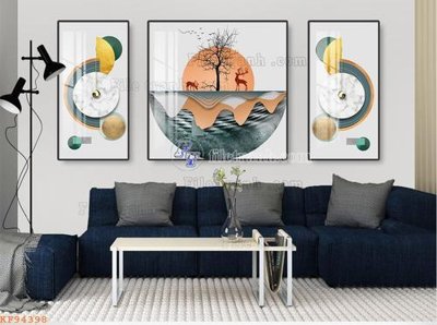 File PSD File tranh hiện đại pha lê gương KF94398 (gốc) cho in quảng cáo