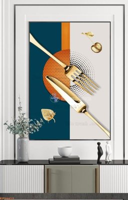 File gốc File tranh hiện đại pha lê gương KF94412 (in mica) làm quà tặng