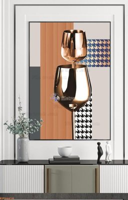 Tải file tranh gốc File tranh hiện đại pha lê gương KF94418 chất lượng cao