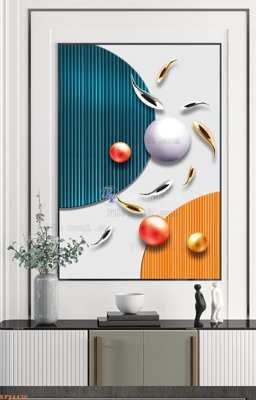 File tranh File tranh hiện đại pha lê gương KF94436 (gốc) chủ đề thiên nhiên