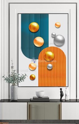 File gốc File tranh hiện đại pha lê gương KF94437 (phiên bản chuẩn) để in ấn