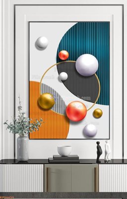 File tranh gốc File tranh hiện đại pha lê gương KF94439 (sắc nét từng chi tiết)