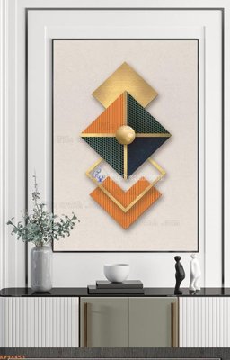 File PSD File tranh hiện đại pha lê gương KF94453 (chất lượng in ấn)