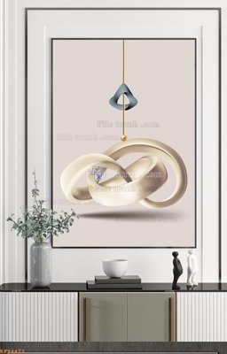 File in trần File tranh hiện đại pha lê gương KF94472 (file gốc) xuyên sáng