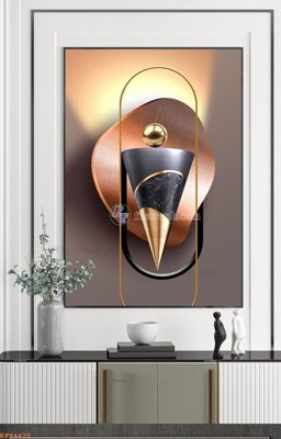 File gốc in ấn File tranh hiện đại pha lê gương KF94475 độ phân giải cao