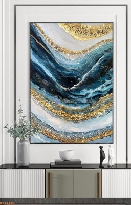 File PSD File tranh hiện đại pha lê gương KF94496 (gốc) tách lớp chi tiết