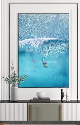 Tải file File tranh hiện đại pha lê gương KF94500 (gốc) chủ đề hoa sen