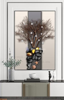 File gốc in ấn File tranh hiện đại pha lê gương KF94504 (sẵn sàng tải về)