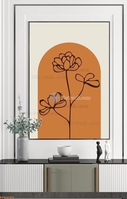 File gốc in mica File tranh hiện đại pha lê gương KF94549 chất lượng