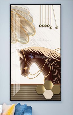 File ảnh File tranh hiện đại pha lê gương KF94560 (gốc) cho trang trí nhà hàng