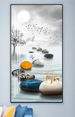 Tệp tin gốc File tranh hiện đại pha lê gương KF94609 (dùng cho in) File tranh hiện đại pha lê gương KF94609