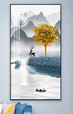 File tranh File tranh hiện đại pha lê gương KF94614 (ảnh gốc) không bị mờ