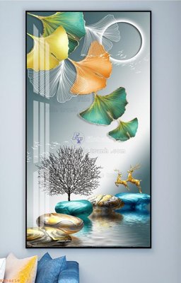 Mua file tranh gốc File tranh hiện đại pha lê gương KF94619 tại Filetranh.com