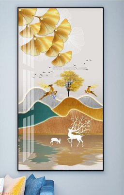 File in ấn chuyên nghiệp File tranh hiện đại pha lê gương KF94625 (file gốc)