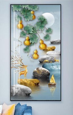 File gốc File tranh hiện đại pha lê gương KF94627 (cho in 3D) độc đáo