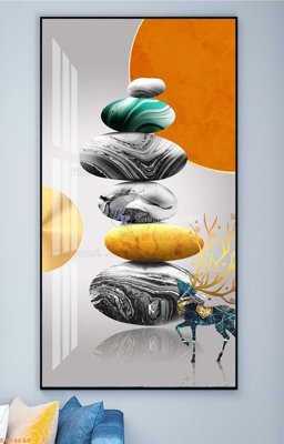 Download file tranh File tranh hiện đại pha lê gương KF94640 (file gốc PSD)