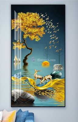 Tải file gốc File tranh hiện đại pha lê gương KF94643 (in không vỡ ảnh)