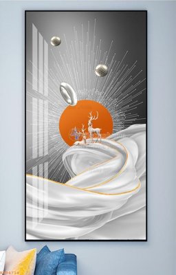 File gốc File tranh hiện đại pha lê gương KF94714 (phiên bản chuẩn) để in ấn