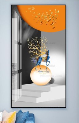 File tranh File tranh hiện đại pha lê gương KF94721 (gốc) in vải canvas