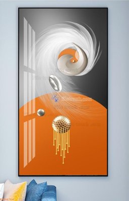 File gốc File tranh hiện đại pha lê gương KF94766 (in lụa) cao cấp