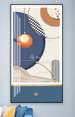 Tải file File tranh hiện đại pha lê gương KF94772 (gốc) chủ đề tâm linh