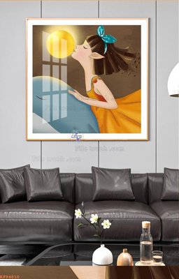 File ảnh File tranh hiện đại pha lê gương KF94810 (gốc) trang trí khách sạn