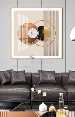 Ảnh gốc file in lụa File tranh hiện đại pha lê gương KF94819 chi tiết