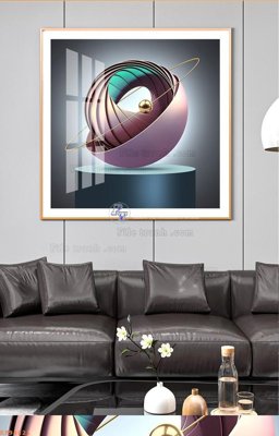 File in trần File tranh hiện đại pha lê gương KF94821 (file gốc) phong thủy