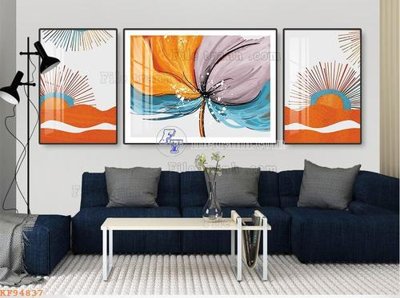 File gốc File tranh hiện đại pha lê gương KF94837 (thiết kế) độc quyền