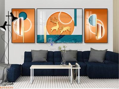 File tranh in mica File tranh hiện đại pha lê gương KF94894 (độ phân giải cao)