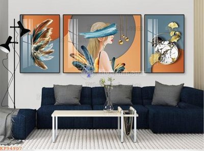 File ảnh gốc File tranh hiện đại pha lê gương KF94907 không vỡ nét