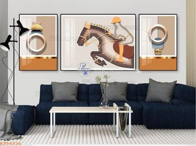 File tranh File tranh hiện đại pha lê gương KF94936 (file gốc) chủ đề phong thủy