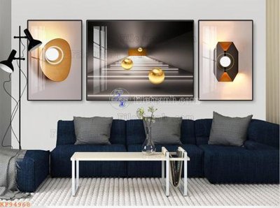 File ảnh File tranh hiện đại pha lê gương KF94968 (gốc) in Hiflex