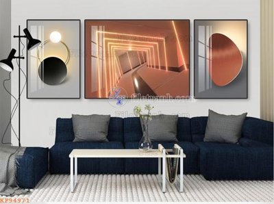 File gốc File tranh hiện đại pha lê gương KF94971 (chuẩn CMYK) cho nhà in