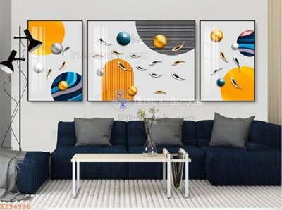 File ảnh File tranh hiện đại pha lê gương KF94986 (gốc) in standee