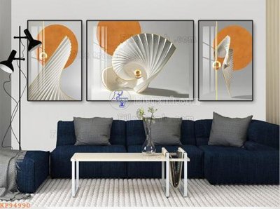 File gốc in ấn File tranh hiện đại pha lê gương KF94990 chất lượng vượt trội