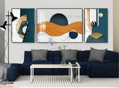 File tranh File tranh hiện đại pha lê gương KF95000 (bản gốc) treo quán cafe