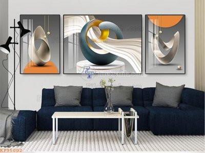 Cung cấp file tranh gốc File tranh hiện đại pha lê gương KF95002 độc quyền